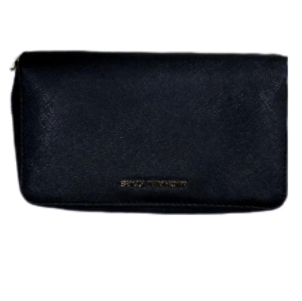 > Michael Kors Black Saffiano Leather Wristlet